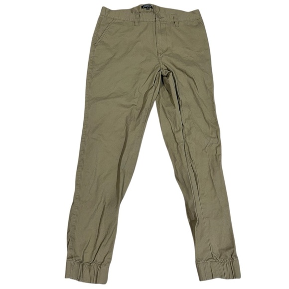 Elwood Tan Chinos with Tapered Leg and Elastic Cuffs - Picture 1 of 5